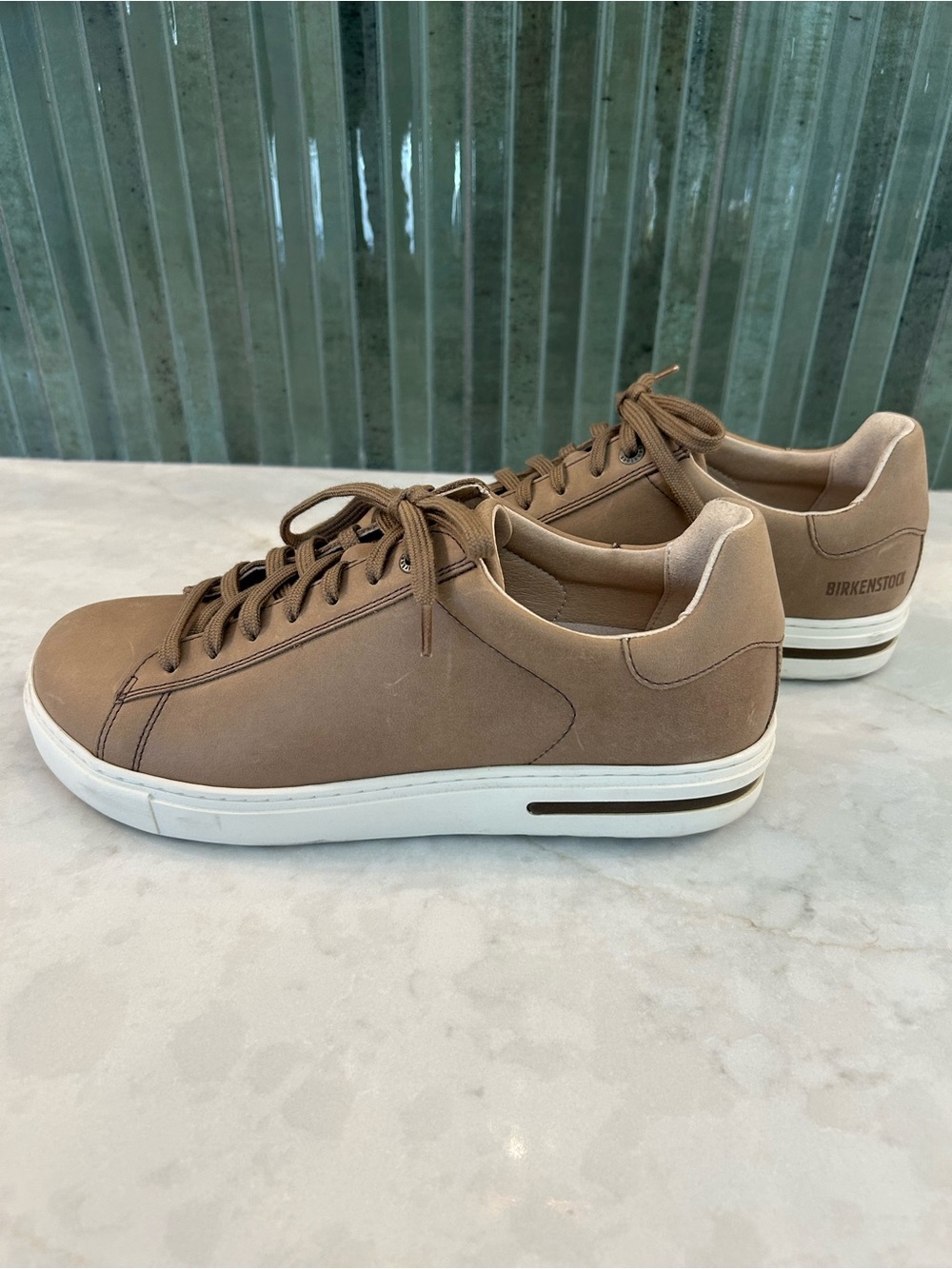 Birkenstock Brown Lace-Up Low-Top Sneakers 39